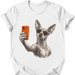 Peruvian Selfie Dog T Shirt Gift For Dog Lover