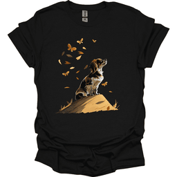 Papillon Fall Dog T Shirt Gift For Dog Lover