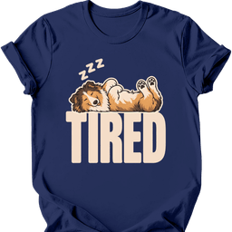 Rough Collie Tired Dog T Shirt Gift For Dog Lover