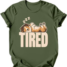 Rough Collie Tired Dog T Shirt Gift For Dog Lover
