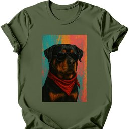 Rottweiler Punk Dog T Shirt Gift For Dog Lover