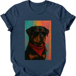 Rottweiler Punk Dog T Shirt Gift For Dog Lover