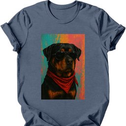 Rottweiler Punk Dog T Shirt Gift For Dog Lover