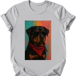 Rottweiler Punk Dog T Shirt Gift For Dog Lover
