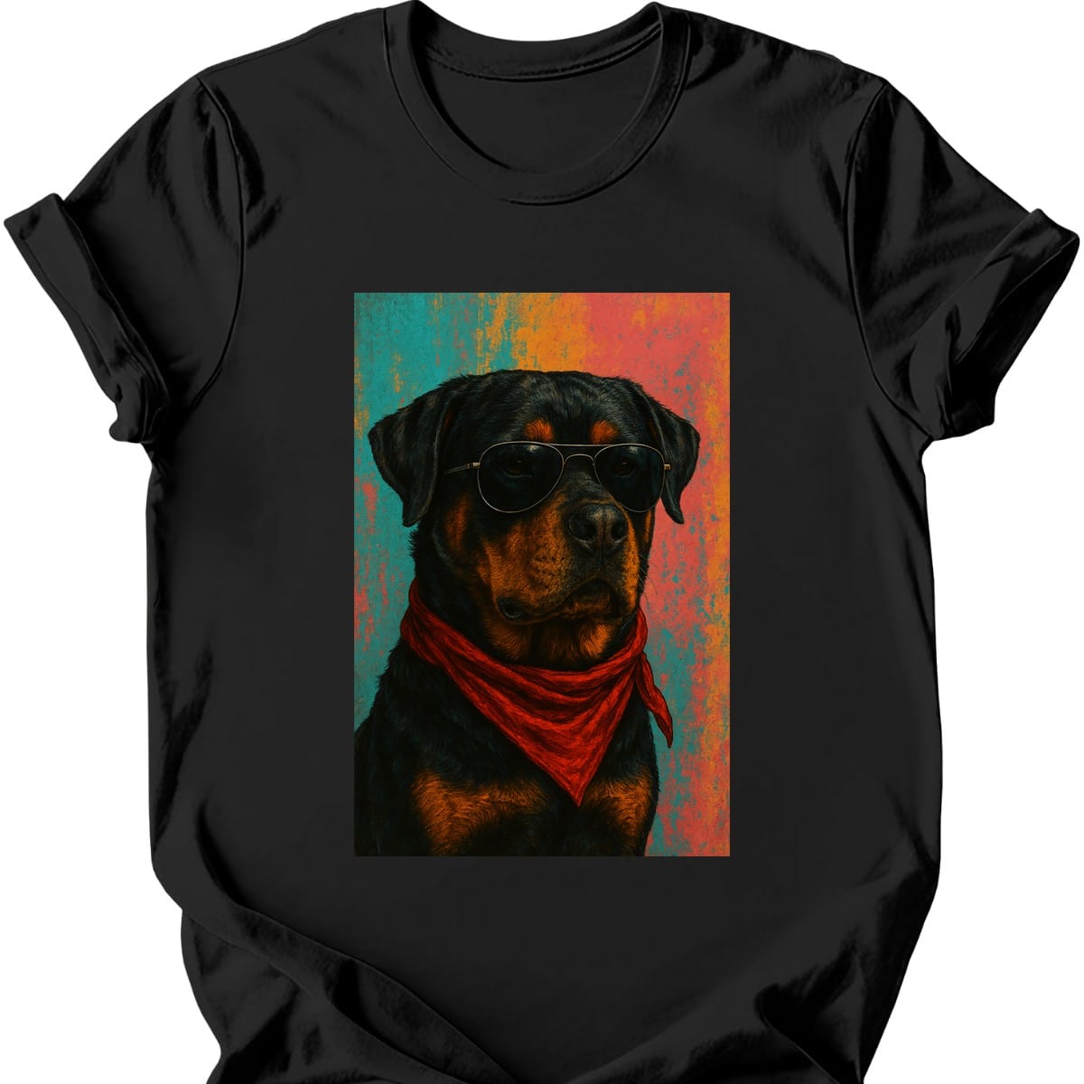 Rottweiler Punk Dog T Shirt Gift For Dog Lover