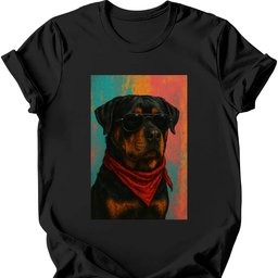 Rottweiler Punk Dog T Shirt Gift For Dog Lover