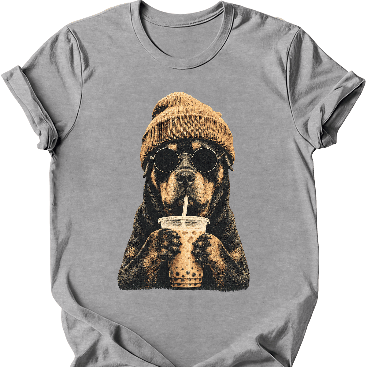 Rottweiler Hipster Dog T Shirt Gift For Dog Lover
