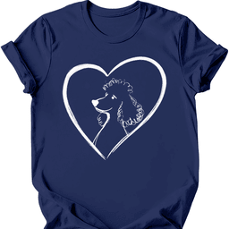 Poodle Heart Dog T Shirt Gift For Dog Lover