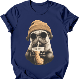 Pug Hipster Dog T Shirt Gift For Dog Lover
