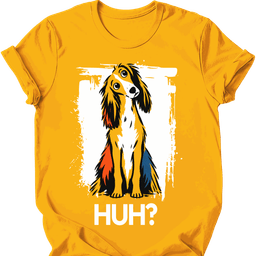 Saluki Huh Dog T Shirt Gift For Dog Lover