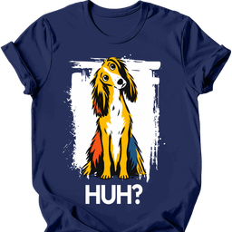 Saluki Huh Dog T Shirt Gift For Dog Lover