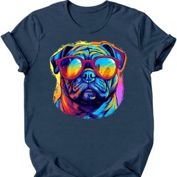 Pug Top Dog T Shirt Gift For Dog Lover