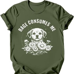 Rage Consumes Me T Shirt Gift For Dog Lover