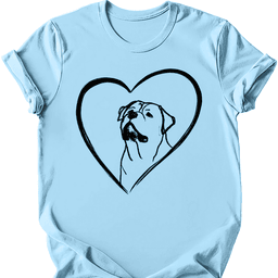 Rottweiler Heart Dog T Shirt Gift For Dog Lover