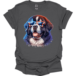 Saint Bernard Patriot Series T Shirt Gift For Dog Lover