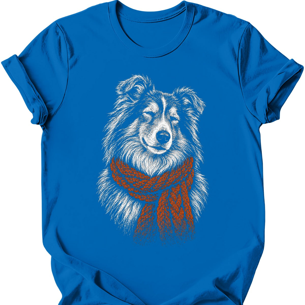 Rough Collie Winter Dog T Shirt Gift For Dog Lover