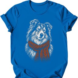 Rough Collie Winter Dog T Shirt Gift For Dog Lover