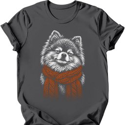 Pomeranian Winter Dog T Shirt Gift For Dog Lover