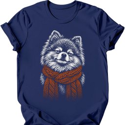 Pomeranian Winter Dog T Shirt Gift For Dog Lover