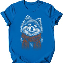 Pomeranian Winter Dog T Shirt Gift For Dog Lover