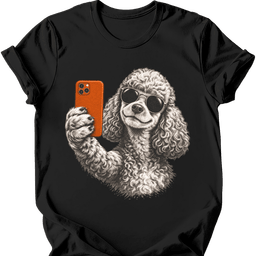 Poodle Selfie Dog T Shirt Gift For Dog Lover