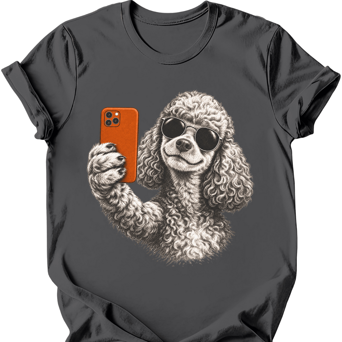 Poodle Selfie Dog T Shirt Gift For Dog Lover