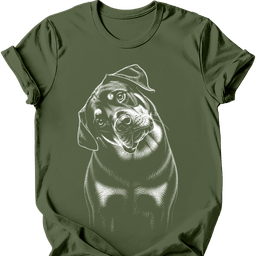 Rottweiler Tilted Dog T Shirt Gift For Dog Lover