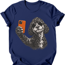 Portuguese Water Dog Selfie Dog T Shirt Gift For Dog Lover