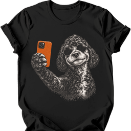 Portuguese Water Dog Selfie Dog T Shirt Gift For Dog Lover
