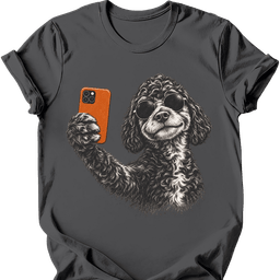 Portuguese Water Dog Selfie Dog T Shirt Gift For Dog Lover