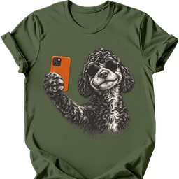 Portuguese Water Dog Selfie Dog T Shirt Gift For Dog Lover