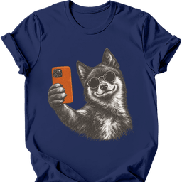 Schipperke Selfie Dog T Shirt Gift For Dog Lover