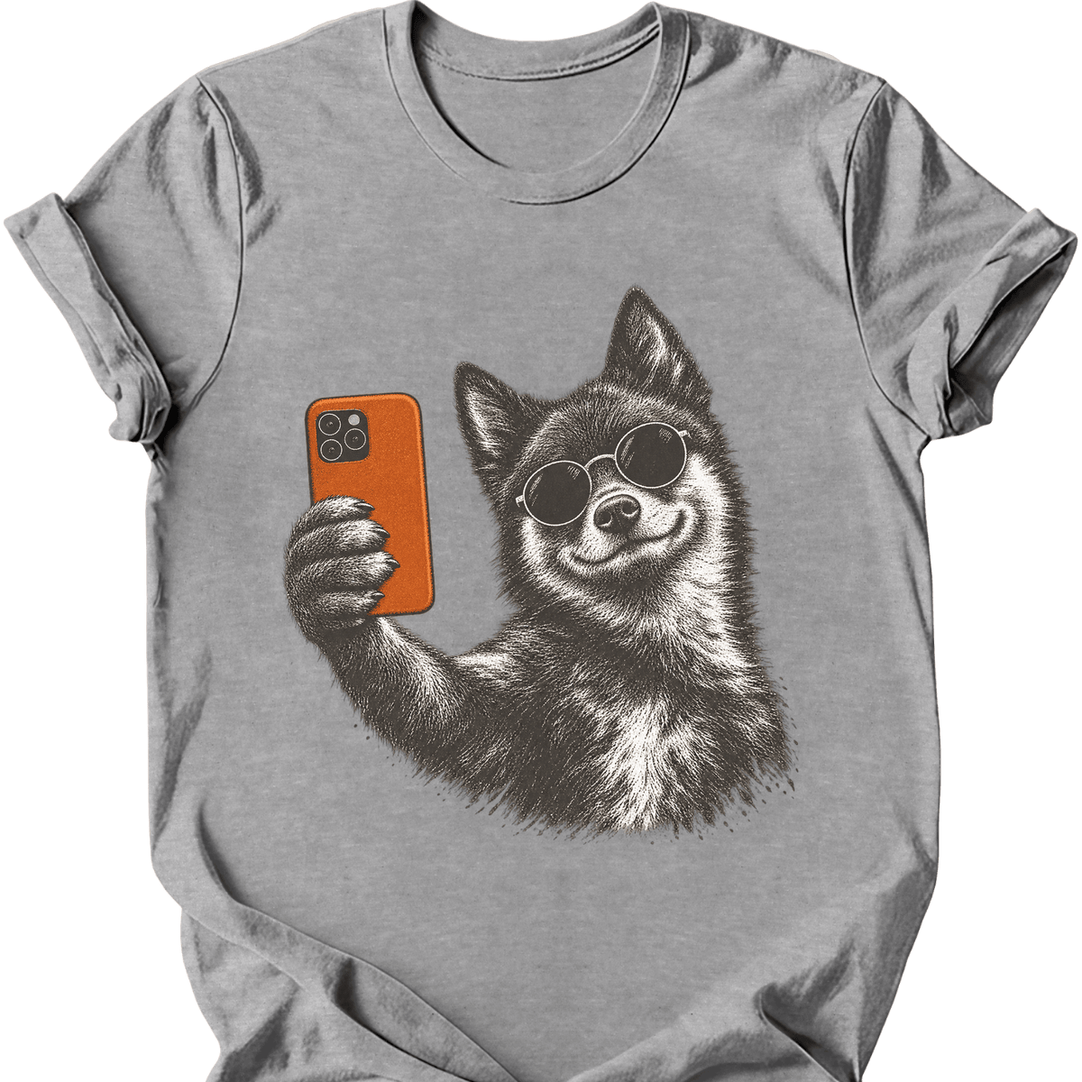 Schipperke Selfie Dog T Shirt Gift For Dog Lover