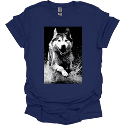 Siberian Husky Puddle Dog T Shirt Gift For Dog Lover