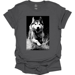 Siberian Husky Puddle Dog T Shirt Gift For Dog Lover