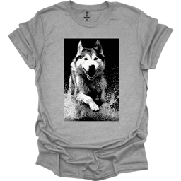 Siberian Husky Puddle Dog T Shirt Gift For Dog Lover