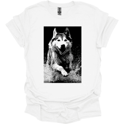 Siberian Husky Puddle Dog T Shirt Gift For Dog Lover