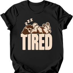 Sprocker Tired Dog T Shirt Gift For Dog Lover