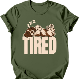 Sprocker Tired Dog T Shirt Gift For Dog Lover