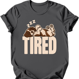 Sprocker Tired Dog T Shirt Gift For Dog Lover