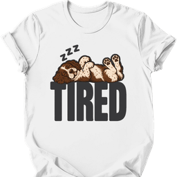 Sprocker Tired Dog T Shirt Gift For Dog Lover