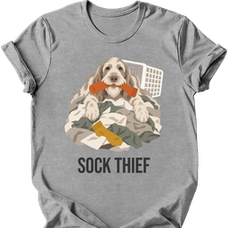 Spinone Italiano Sock Thief T Shirt Gift For Dog Lover