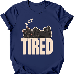 Scottish Terrier Tired Dog T Shirt Gift For Dog Lover
