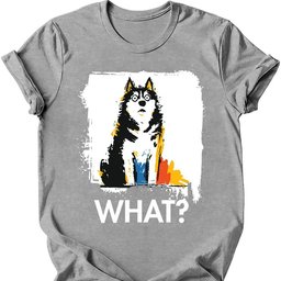 Siberian Husky What Dog T Shirt Gift For Dog Lover