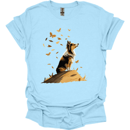 Shetland Sheepdog Fall Dog T Shirt Gift For Dog Lover