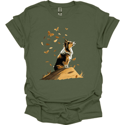 Shetland Sheepdog Fall Dog T Shirt Gift For Dog Lover