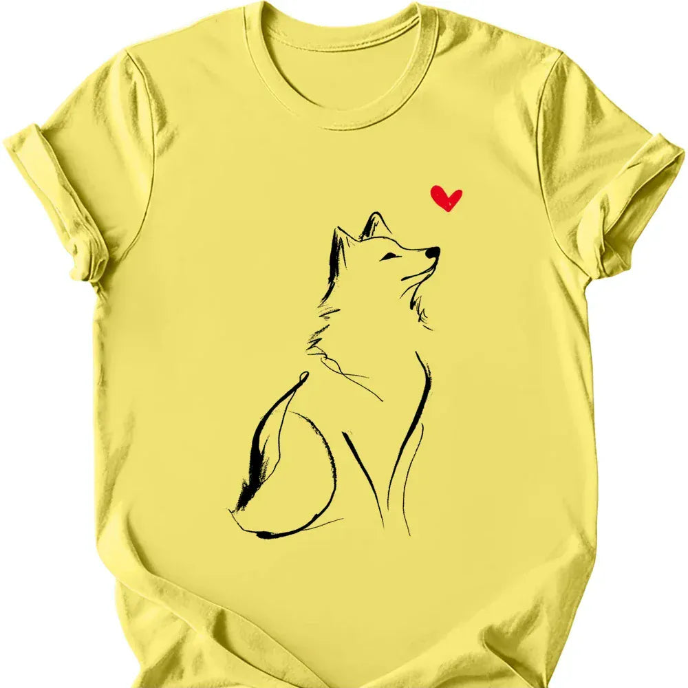 Shiba Inu Sketch Dog T Shirt Gift For Dog Lover