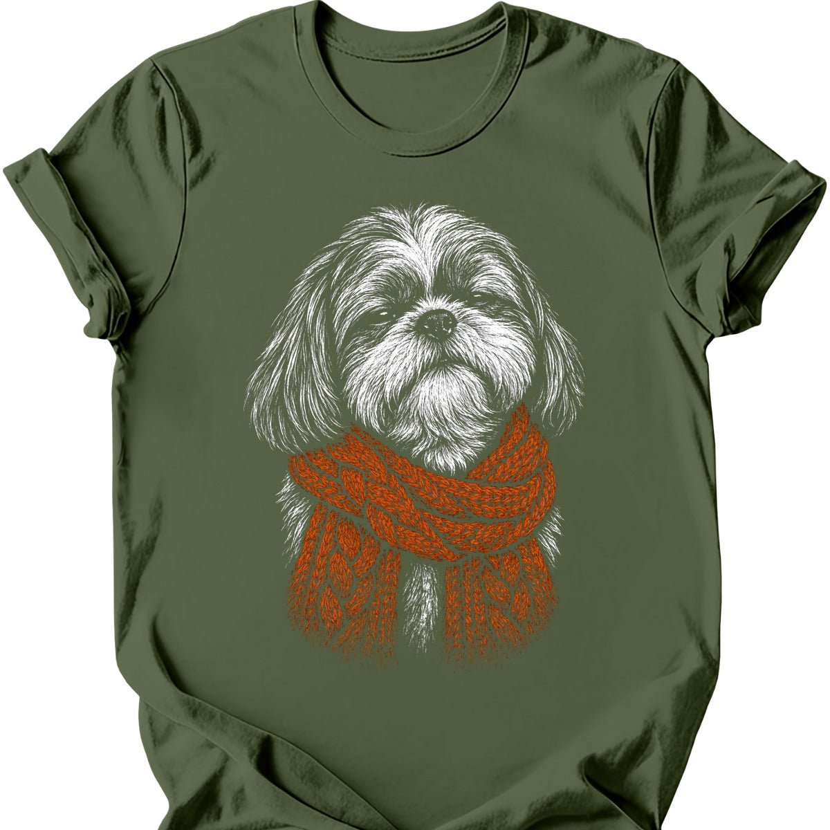 Shih Tzu Winter Dog T Shirt Gift For Dog Lover