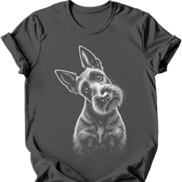 Scottish Terrier Tilted Dog T Shirt Gift For Dog Lover