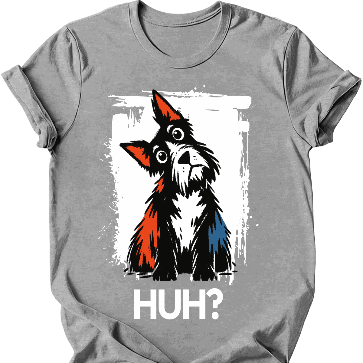 Scottish Terrier Huh Dog T Shirt Gift For Dog Lover